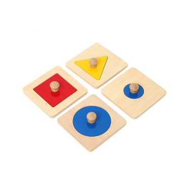 JEU DE 4 PUZZLES FORMES GÉOMÉTRIQUES