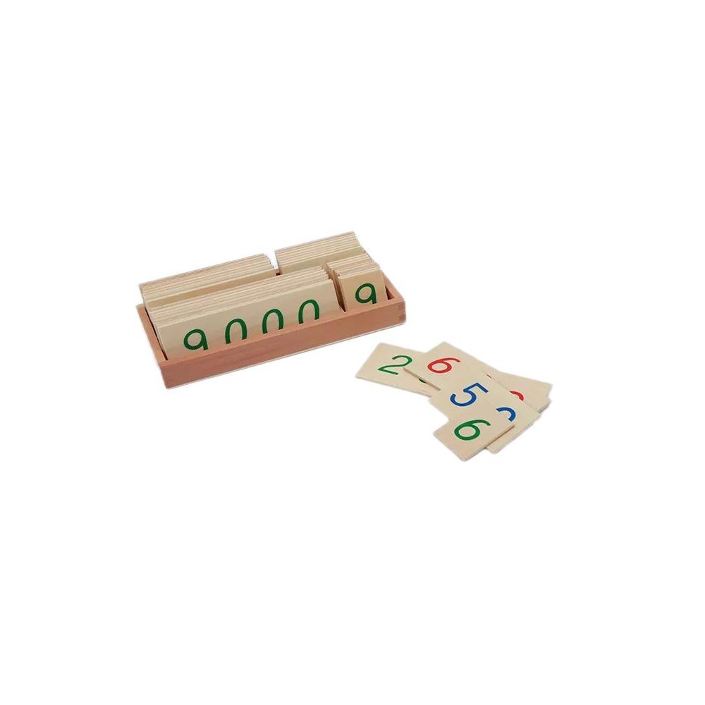 PETITES CARTES EN BOIS DES NOMBRES DE 1 À 9000