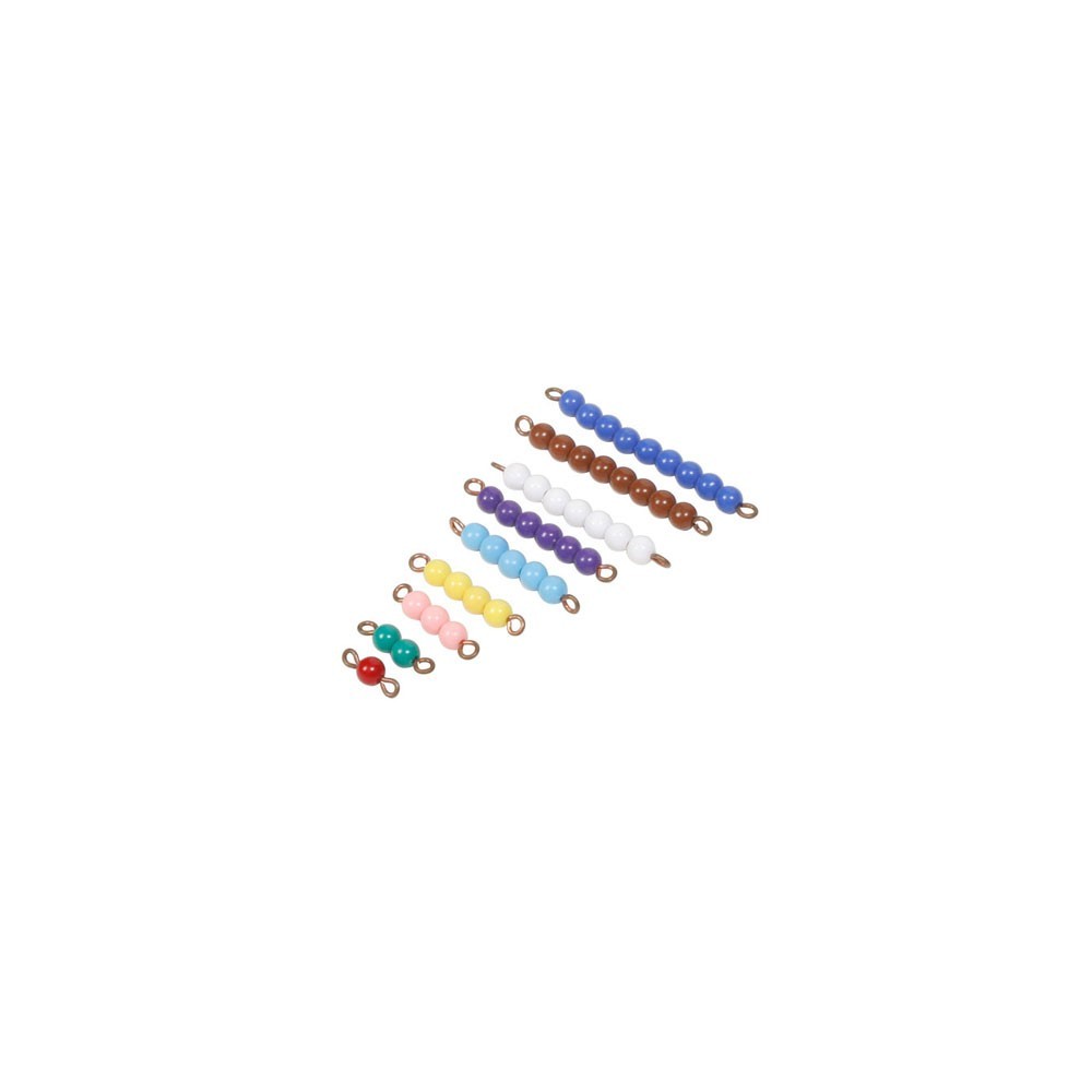 PERLES COLORÉES DE 1 À 9