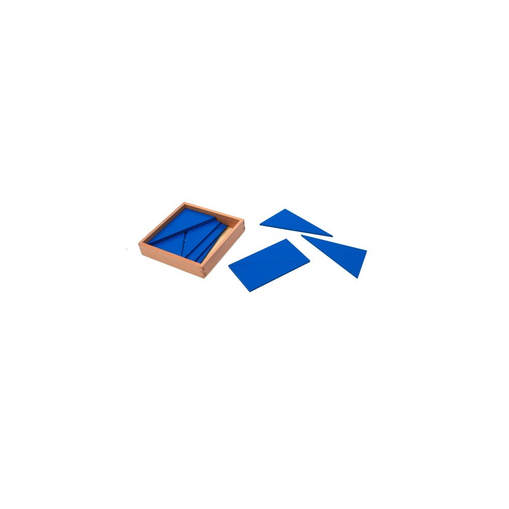 BOÎTE DES TRIANGLES CONSTRUCTEURS BLEUS