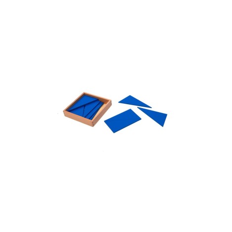BOÎTE DES TRIANGLES CONSTRUCTEURS BLEUS
