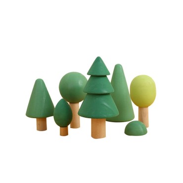 ARBRES EN BOIS COLORÉS