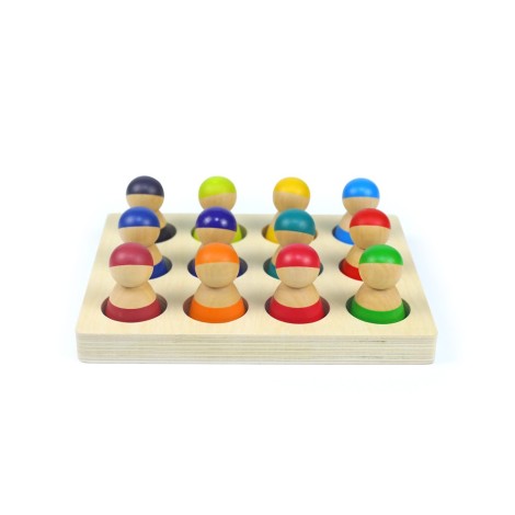 FIGURINES ARC-EN-CIEL + BOÎTE D'ENCASTREMENT