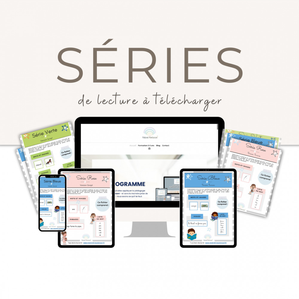3 SÉRIES DE LECTURE - cursive