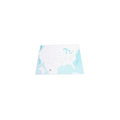 CARTE DE CONTRÔLE DES ÉTATS-UNIS - non renseignée