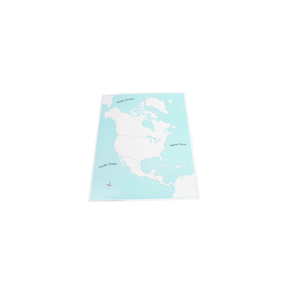 CARTE DE CONTRÔLE DE L'AMÉRIQUE DU NORD - non renseignée