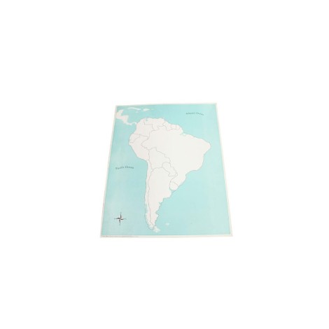 CARTE DE CONTRÔLE DE l'AMÉRIQUE DU SUD - Non renseignée