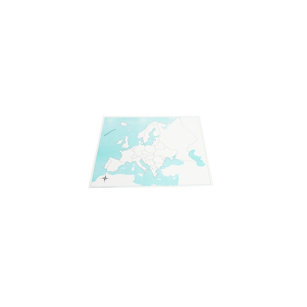 CARTE DE CONTRÔLE DE L'EUROPE - non renseignée