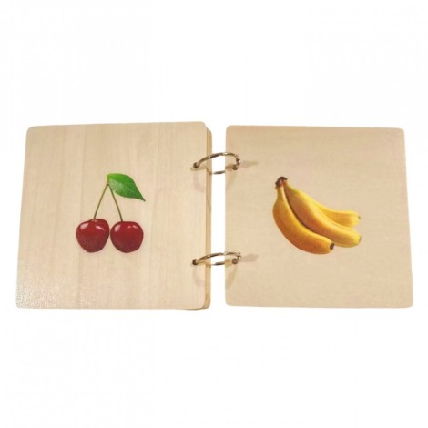 LIVRE EN BOIS - les fruits
