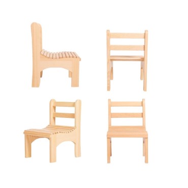 CHAISES À LATTES EN HÊTRE (18-24 mois)