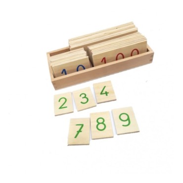 GRANDES CARTES EN BOIS DES NOMBRES DE 1 À 9000