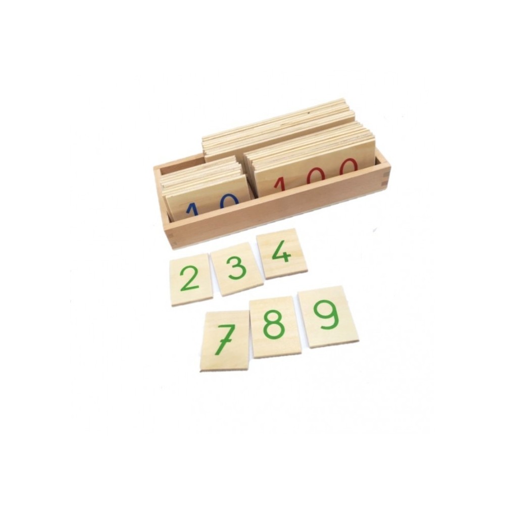 GRANDES CARTES EN BOIS DES NOMBRES DE 1 À 9000