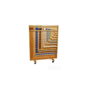 SET COMPLET DE PERLES AVEC MEUBLE EN BOIS