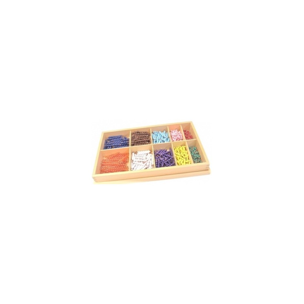BOÎTE DE PERLES COLORÉES DE 1 À 10