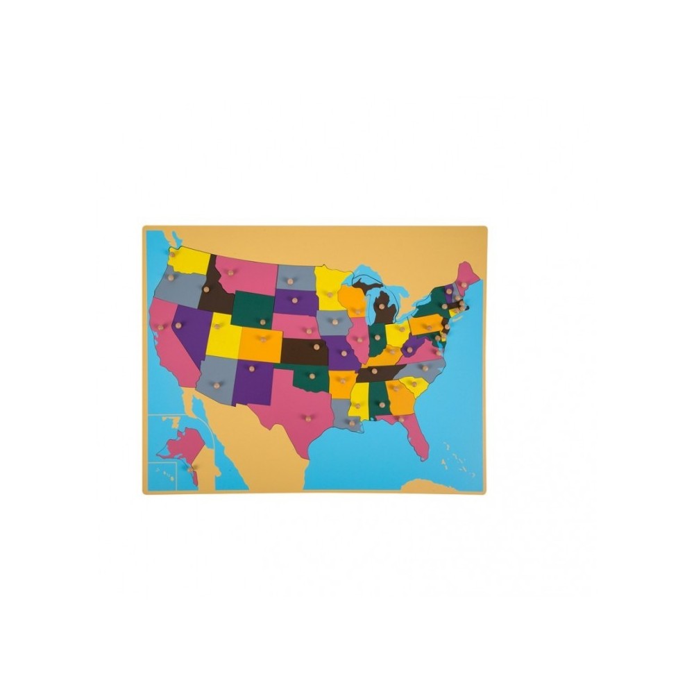 PUZZLE CARTE DES ÉTATS-UNIS