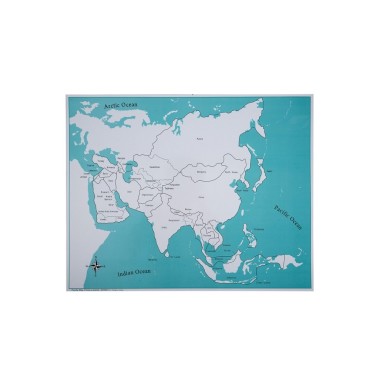 CARTE DE CONTRÔLE DE L'ASIE (FRANÇAIS)