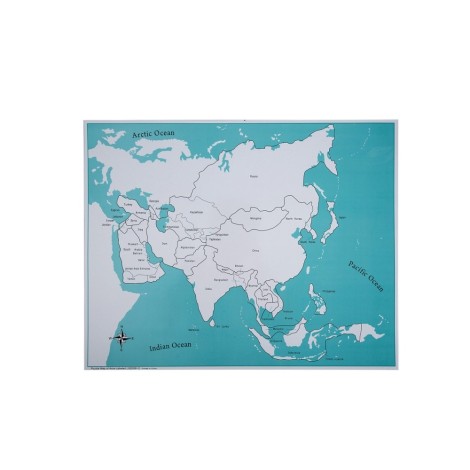 CARTE DE CONTRÔLE DE L'ASIE (FRANÇAIS)