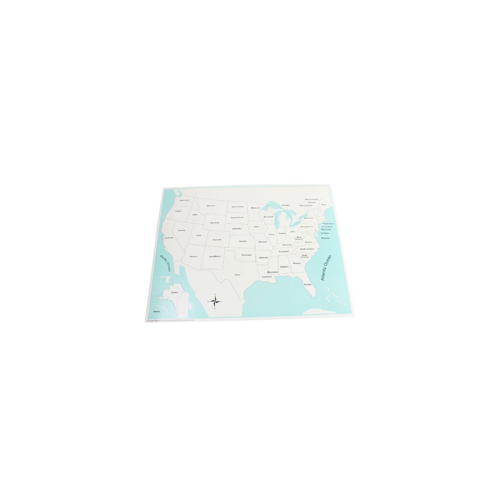 CARTE DE CONTRÔLE DES ÉTATS-UNIS (FRANÇAIS)