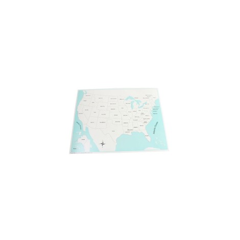 CARTE DE CONTRÔLE DES ÉTATS-UNIS (FRANÇAIS)