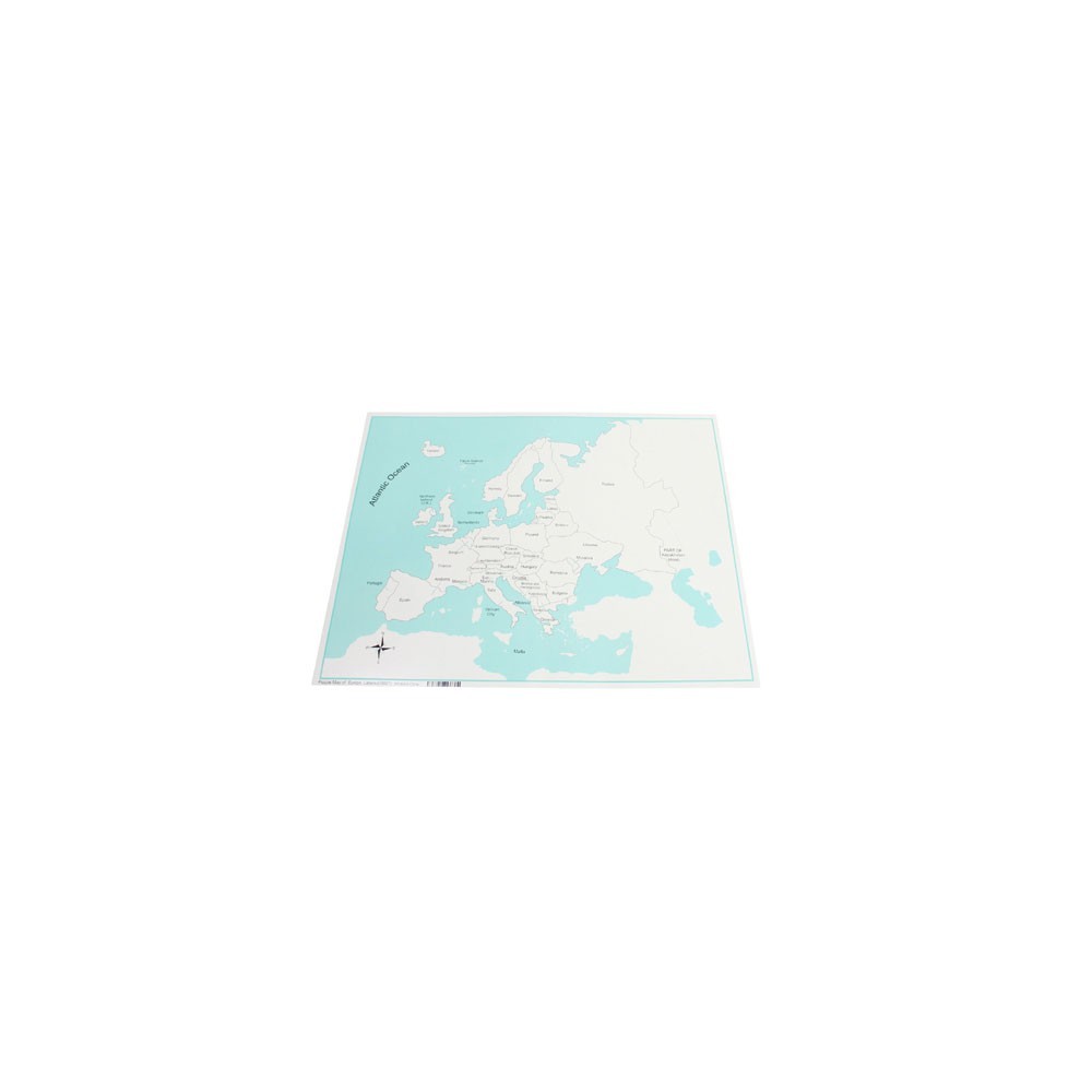 CARTE DE CONTRÔLE DE L'EUROPE (FRANÇAIS)