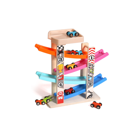 TOBOGGAN DE VOITURES EN BOIS